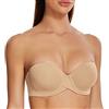 MELENECA Donna Push Up Reggiseno Senza Spalline Invisibile con Ferretto Mandorla 3C