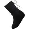 Generic Stivali da donna a metà polpaccio, con testa rotonda, tacco medio, alla caviglia, alla moda, leggeri, comodi, in pelle scamosciata, stile casual, Nero , 45 EU