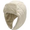 ZLYC YC - Berretto invernale da donna, antivento, con imbottitura in pile, Tinta unita bianco crem, Taglia unica