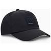 Armani Exchange Curved Visor On Tone Front Logo Patch Cappellino da Baseball, Zaffiro Scuro, Taglia Unica Uomo