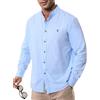 Suwangi Camicia Uomo Manica Lunga Casual Spiaggia Collo Coreana Shirts