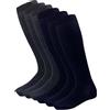 PASINI FASHION Calze Lunghe in Filo di Scozia - Collezione ELEGANT Eleganza e Comfort per Tutti i Giorni, Confezione da 6 paia.