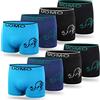 L&K Pacco da 8 Boxer da Uomo Intimo Microfibra Misti Colori/Motivi 1212 SK XXL/3XL