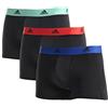 Adidas Microfiber Boxer Briefs Underwear Multipack - Athletic, Moisture Wicking, Stretch Fit & Tagless Discontinued Intimo Uomo (Pacco da 3)