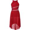 Oyolan Bambino Ragazza Vestito Danza Classico Asimmetrico Body Balletto Leotard Ginnastica Costume Danza Contemporanea Lirica Vestito Spettacolo 5-16 Anni, A Bordeaux, 15-16 Anni