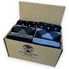 Lucchetti Socks Milano Scatolina Idea Regalo 6 Paia Calze Fantasia Uomo Lunghe Made in Italy Colorate Invernali Pois Righe Confortevoli (Taglia unica, Set I Love You)
