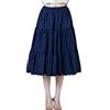 BEAUTELICATE Sottogonna Donna Cotone Corta Lunga Antistatico Retro Sottoveste con Pizzo Mezza Gonna per Abiti (Blu Navy - 75cm, L)