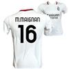 AC Milan Seconda Maglia M. Maignan 16 Away Bianca, Replica Autorizzata, Adulto Ragazzo Bambino (IT, età, 6 Anni, Bianco)