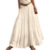 Generico Gonna Lunga Donna Estiva Linea A con Tasche Tinte Unite Compresa La Cintura - Abbigliamento Donna Estivo Gonna Larghi Moda Slim Fit Classic, Gonne Spiaggia Casual Festa