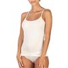 EGI Canotta Donna Lana e Seta 85%/15% Elegante con Bordino Raso Bianca o Nera Made in Italy (4, Bianco)