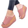 WOXIHUAN Ciabatte Donna Estive Eleganti Alte Pantofole Zeppa Alta Ciabatte zeppa Donna Sandali Ragazza Con Tacco E Plateau In Sughero con Paillettes Sandalo Da Spiaggia Mare Piscina Scarpe Platform