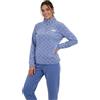Viterbo Biancheria Pigiama Donna Invernale in Morbido Coral Fleece LWW00291 (Pervinca, S)