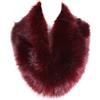 soul young Collo Sciarpa Invernale Calda di finto pelo, Donna Elegnate e Staccabile, Ideale per Outfit(80CM,Rosso)