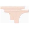 Emporio Armani Mezze Ciabatte brasiliane da Donna in Microfibra, Confezione da 2, Rosa, M, Rosa, M