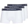Emporio Armani Uomo 3-Pack Boxer Essential Core Logoband Boxer, Bianco, XL