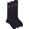 U.S. POLO ASSN. Calze Lunghe in Caldo Cotone, Pack da 3/6 Paia con Logo Double Horsemen [US002UL_179_II_1]