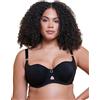 Curvy Kate Underwired Balcony Bra Boost Me Up Padded Womens Ladies Underwear Lingerie Black Cup Size D-J