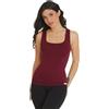 FGM04 Canotta a Spalla Larga Donna (XS-S, Merlot)