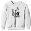 Settantallora - Felpa Girocollo Bambino J197 I Love Bull Terrier