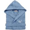 Cieffepi Home Collections Solo Mio Basic Junior Bambino Bambina Accappatoio Personalizzato con Cappuccio in Morbida Spugna idrofila di Puro Cotone (4-6 anni, Celeste)