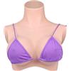 Vnmcry Seno in Silicone Realistici Petti Finti Riempito di Cotone Mezzo Corpo Falso Petto Finto per Uomini Crossdresser Transgender Mastectomia Protesi (Pelle Chiara - B Cup)