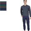 Bip Bip Pigiama Uomo Invernale Felpato, in Punto Milano 50% Cotone 50% Acrilico, Soffice Morbido Caldo, 100% Made in Italy, Art. 6909, Colore Blu Navy (IT, Testo, L, Regular, Regular, Navy)
