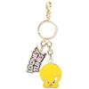 Braccialini Keyring Lt Portachiavi creato per la linea "Looney Tunes" con accessorio metallico smaltato "Tweety" e tag metallico "Looney Tunes".