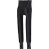 Jamron Donna Inverno Collant Termici a Vita Alta Collant Caldi Spessi in Cotone Elasticizzato 360g con Staffa Nero L
