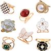 Xusxes 8 Pezzi Fibbia Della Sciarpa, Ferma Foulard(Oro/Argento), Anello Sciarpa Clip, Fibbia Per Sciarpa per Abiti da Sposa, Sciarpe Decorative, Borse, Abiti, Cappelli, Turbanti