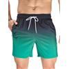 Arcweg Pantaloncini da Nuoto per Uomo con Fodera in Rete, Pantaloncini da Bagno Asciugatura Rapida, Pantaloncini da Nuoto per Uomini con Tasche con Zip, Surf Nuoto Spiaggia