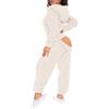 Bauzuoyo Set pigiama da donna Natale sexy in pile, tuta da casa in flanella, con cappuccio, tuta da donna con patta sul fondo, pigiama intero in peluche Onesie San Valentino
