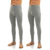 sesto senso Uomo 2 Pack Calzamaglia Lunga Intimo Uomo k2 (Melangechiaro, S)