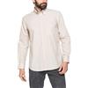Carrera Jeans - Camicia Uomo, Fantasia a Righe Bianche e Beige (3XL)