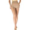 SEGRETA 00019 (Noisette, L) Collant Compressione Graduata, Calze Donna con Maglia a Rete, 11-14 mmHg