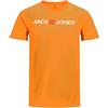 JACK & JONES - Classica T-Shirt da Uomo, Giallo (Dark Cheddar), L