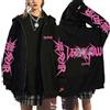 KASENFASHION Stray-K SKZOO Felpa con Cappuccio Y2K con Cerniera - Dolce BangChan Lee Know Changbin Hyunjin Han Felix Seungmin I.N Unisex Harajuku Streetwear Giacca Oversize, Nero7., M