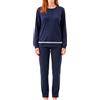 Stexfit - Pigiama Donna Invernale a manica lunga, Pigiama donna caldo cotone Interlock, Pigiama Donna cotone Lungo Morbido e Traspirante, Pigiama donna invernale Perfetto per i mesi Freddi - S/XL
