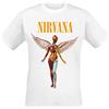 Nirvana In Utero Uomo T-Shirt Bianco 100% Cotone Regular