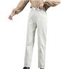 SkotO Pantaloni termici da donna con elastico caldo - pantaloni in pile interno foderato in pile, in denim, jeans a tubo, in peluche a matita, spessi, caldi, sportivi, pantaloni da jogging Y2K