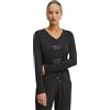 Liu Jo t-Shirt a Maniche Lunghe TA5169 (IT, Testo, L, Regular, Regular, Nero)