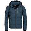 Indicode Uomini Circus Quilted Jacket | Giubbotto trapuntato dall'aspetto piumino Navy XL