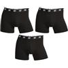 CR7 CRISTIANO RONALDO CR7 Underwear Pack 3 Boxer Uomo - Cotone biologico traspirante con vita morbida - Multicolore, Nero , M