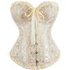 Shyllin Corsetto per Donne, Corpetto Top in Pizzo, Sexy Burlesque Overbust Corsetti Bustino Vintage Gotico Nero,Halloween Carnevale Natale balli feste