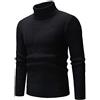 Kobilee Maglione Uomo Invernale Cashmere Pesante Caldo Pullover Lana Collo Alto Slim Fit Maglione Dolcevita Casual Manica Lunga Sweater Maglia Termica Cotone Felpata