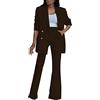 HEONSATI Completo Donna Elegante Autunnale Abito Da Cocktail Eleganti Aperto Davanti Colletto Complete Da Cerimonia Casual Matrimonio Completo Ufficio Giacca E Pantalone Set Da Lavoro Comoda Per Sera Party