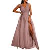 HAOLEI Vestito Donna Da Sera con Spalline Abito da Festa Scintillante a Trapezio Altalena Abito Da Donna Vintage Con Paillettes Anni '20 Con Frange Sexy Maniche Scollo A V Per Matrimoni Feste Cocktail