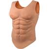 Vnmcry Tuta Muscolare Maschile in Silicone Realistico Pectorale Stile Gilet Finto Muscolo Addominali Finti per Crossdresser Cosplay Transgender