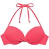 YAMAMAY - Bikini Parte Alta, Push-up con Ferretto, Donna, Textured, Fragola, monocromo