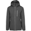 Ciabalù Parka Uomo Invernale Lungo Con Cappuccio In Tessuto Tecnico Giaccone Imbottito (M, Nero)
