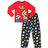 Super Mario e Luigi Pigiama Bambino Nintendo PJs per Bambini, Rosso, 8-9 Years